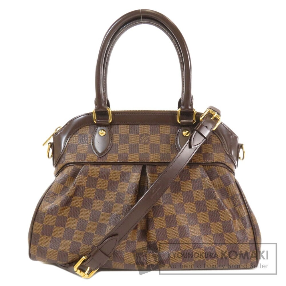 Louis Vuitton Trevi Damier Ebene Brown Handbag Canvas